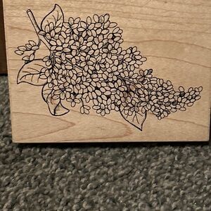 Great Impressions Flower Bouquet Rubber Stamp J45 preowned